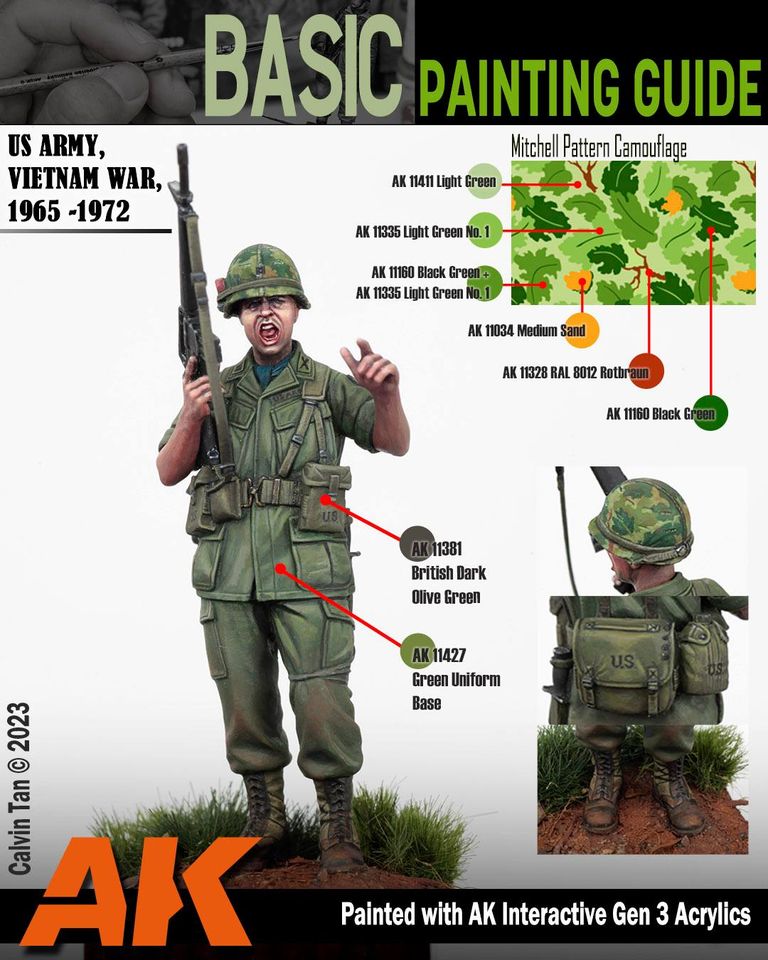 AK11411 3RD. FIGURE SERIES - LIGHT GREEN - 17ml colore acrilico per modellismo - immagine 4