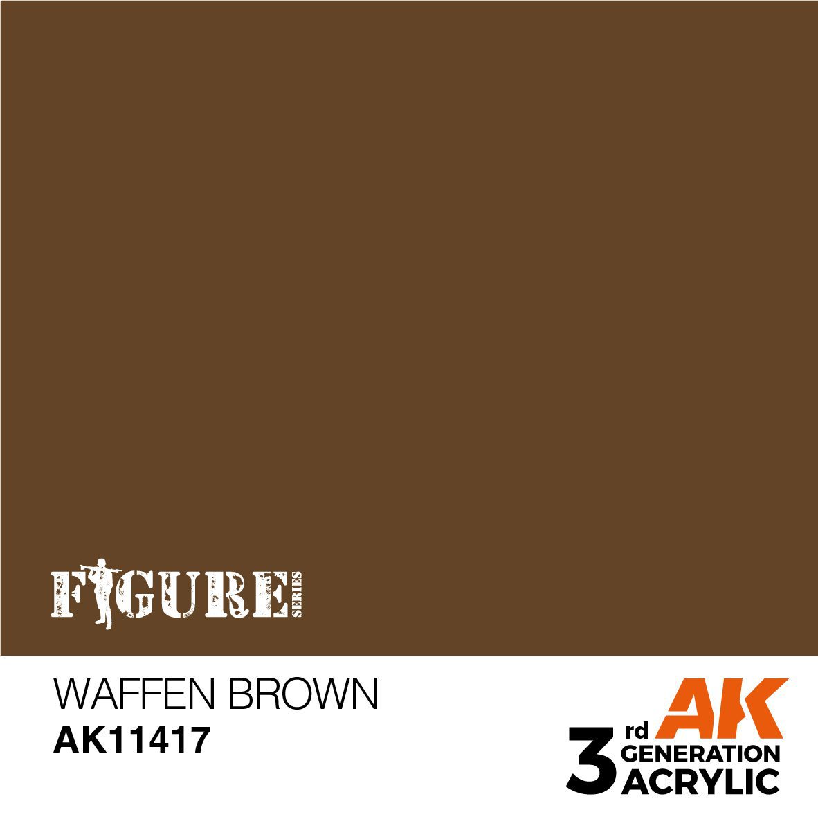 AK11417 3RD. FIGURE SERIES - WAFFEN BROWN - 17ml colore acrilico per modellismo - immagine 2