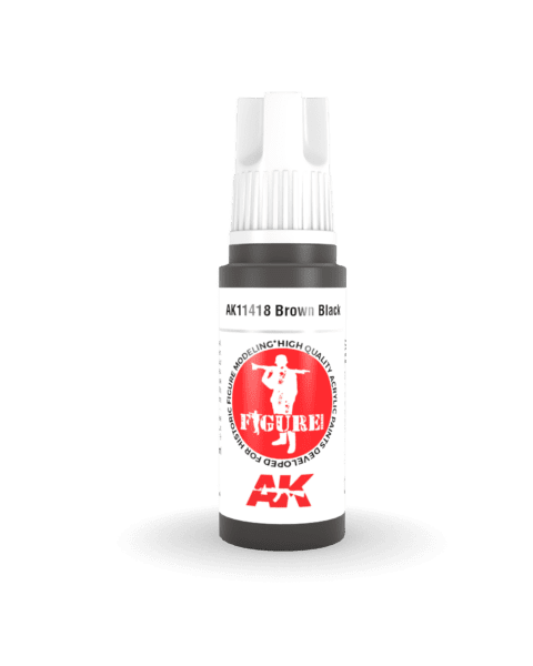 AK11418 3RD. FIGURE SERIES - BROWN BLACK - 17ml colore acrilico per modellismo
