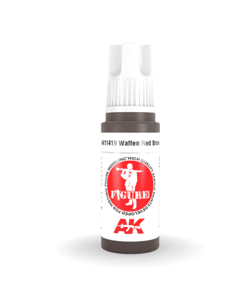 AK11419 3RD. FIGURE SERIES - WAFFEN RED BROWN - 17ml colore acrilico per modellismo