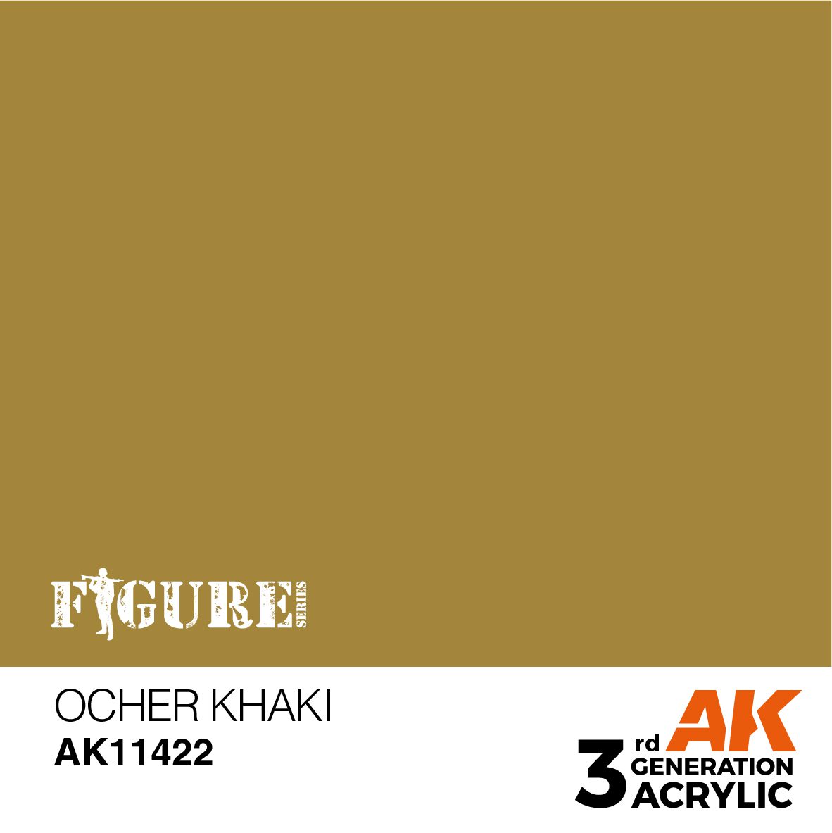 AK11422 3RD. FIGURE SERIES - OCHER KHAKI - 17ml colore acrilico per modellismo - immagine 2