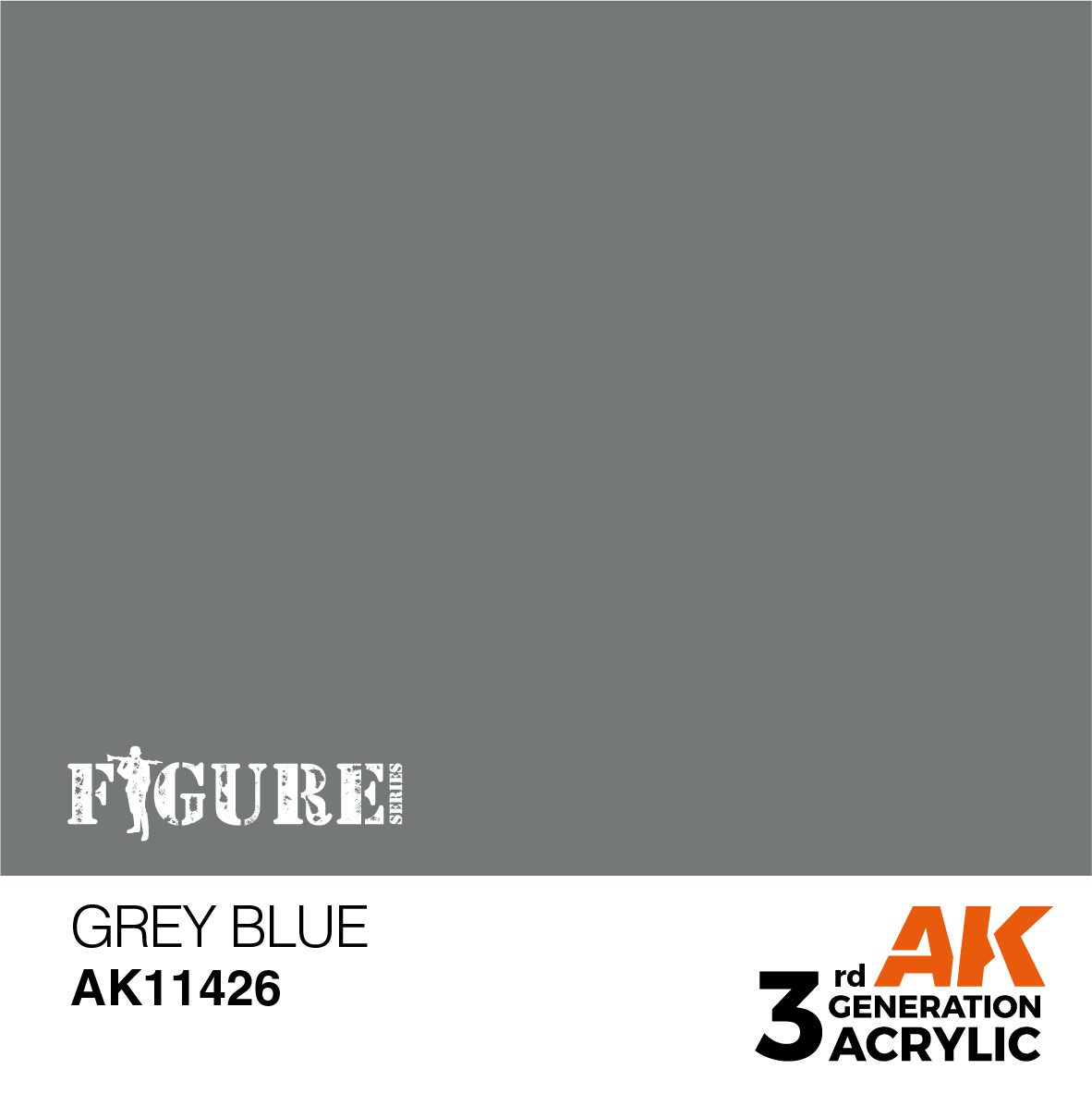 AK11426 3RD. FIGURE SERIES - GREY BLUE - 17ml colore acrilico per modellismo - immagine 2