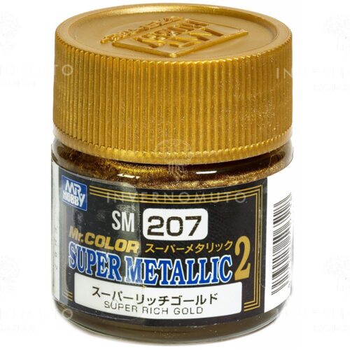 SM207 Gunze Super Metallic 2 Super Rich Gold Mr.Hobby colore modellismo
