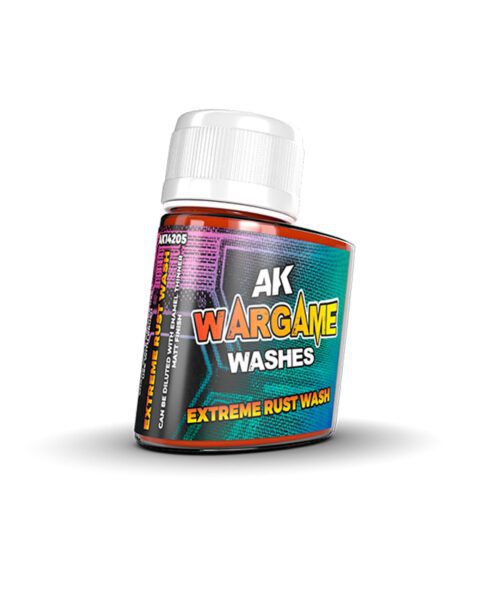 AK14205 WARGAME WASHES SERIES - AK INTERACTIVE - EXTREME RUST WASH