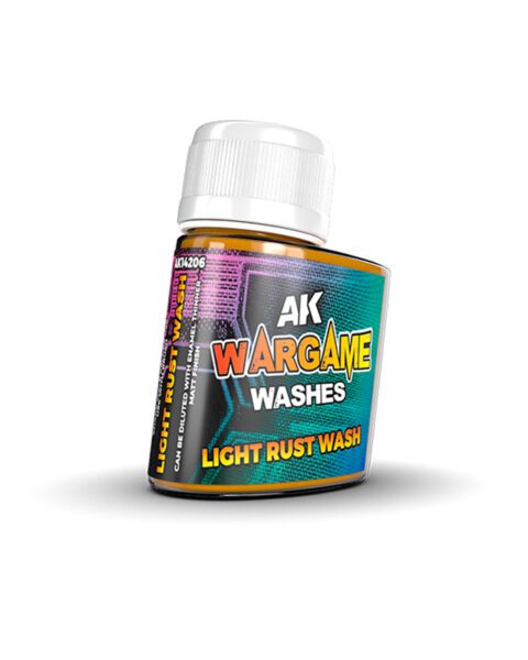 AK14206 WARGAME WASHES SERIES - AK INTERACTIVE - LIGHT RUST WASH