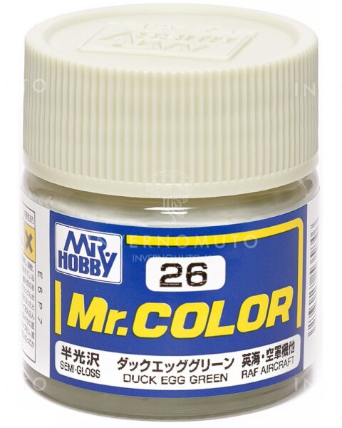 C-026 Gunze Lacquer smalto DUCK EGG GREEN/VERDE ANATRA | SEMILUCIDO | AIR UK II   | 10ml colore modellismo