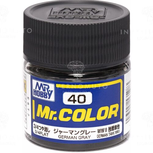 C-040 Gunze Lacquer smalto GERMAN GRAY/GRIGIO TEDESCO  OPACO  CARRI GER II | 10ml colore modellismo