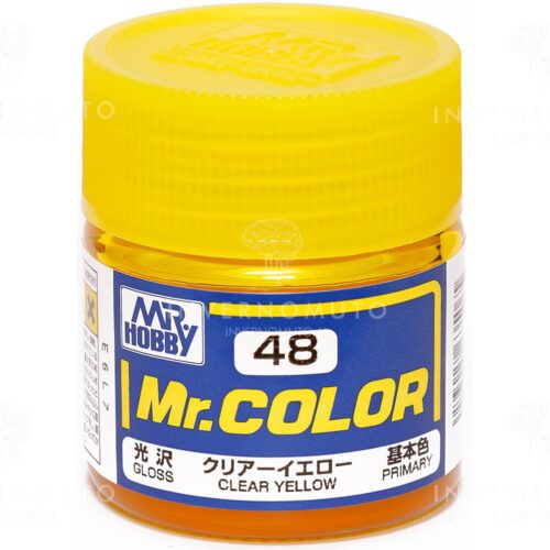 C-048 Gunze Lacquer smalto CLEAR YELLOW/GIALLO TRASPARENTE | LUCIDO | PRIMARIO | 10ml colore modellismo