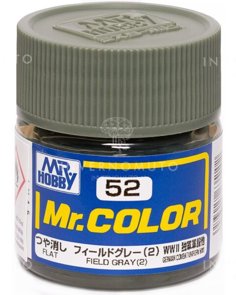 C-052 Gunze Lacquer smalto FIELD GRAY/FELDGRAU/GRIGIO VERDASTRO 2 | OPACO |CARRI G | 10ml colore modellismo