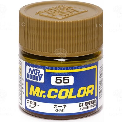 C-055 Gunze Lacquer smalto KHAKI | OPACO| CARRI UK JAP II | 10ml colore modellismo