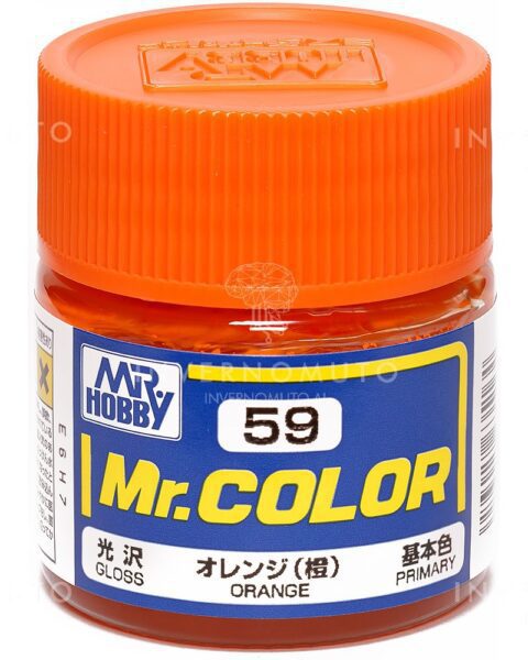 C-059 Gunze Lacquer smalto ORANGE/ARANCIO | SEMILUCIDO | PRIMARIO| 10ml colore modellismo
