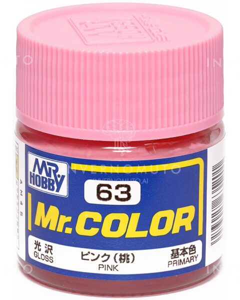 C-063 Gunze Lacquer smalto PINK/ROSA | LUCIDO | PRIMARIO| 10ml colore modellismo