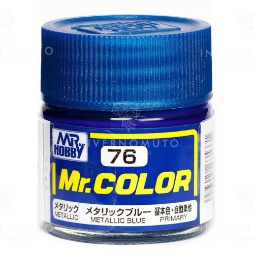 C-076 Gunze Lacquer smalto METALLIC BLUE | LUCIDO | PRIMARIO | 10ml colore modellismo