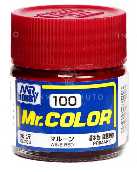 C-100 Gunze Lacquer smalto WINE RED | LUCIDO | PRIMARIO | 10ml colore modellismo