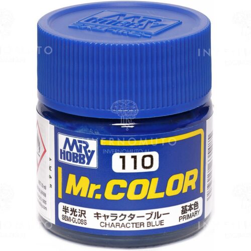 C-110 Gunze Lacquer smalto CHARACTER BLUE/BLU PERSONAGGI | SEMILUCIDO | 10ml colore modellismo