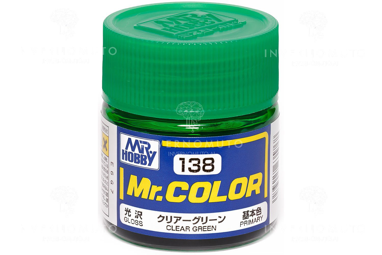 C-138 Gunze Lacquer smalto CLEAR GREEN/VERDE TRASPARENTE | LUCIDO | PRIMARIO | 10ml colore modellismo