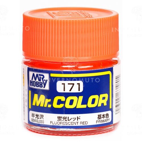 C-171 Gunze Lacquer smalto FLUORESCENT RED | LUCIDO | PRIMARIO| 10ml colore modellismo
