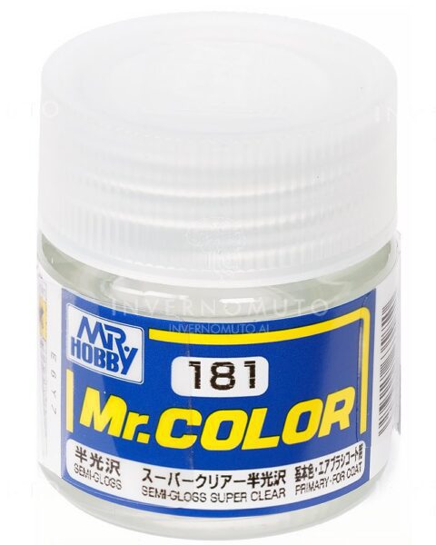 C-181 Gunze Lacquer smalto SEMI-GLOSS SUPER CLEAR | LUCIDO | PRIMARIO| 10ml colore modellismo