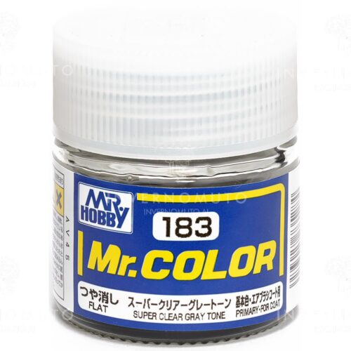 C-183 Gunze Lacquer smalto SUPER CLEAR GRAY TONE | SEMILUCIDO | PRIMARIO| 10ml colore modellismo