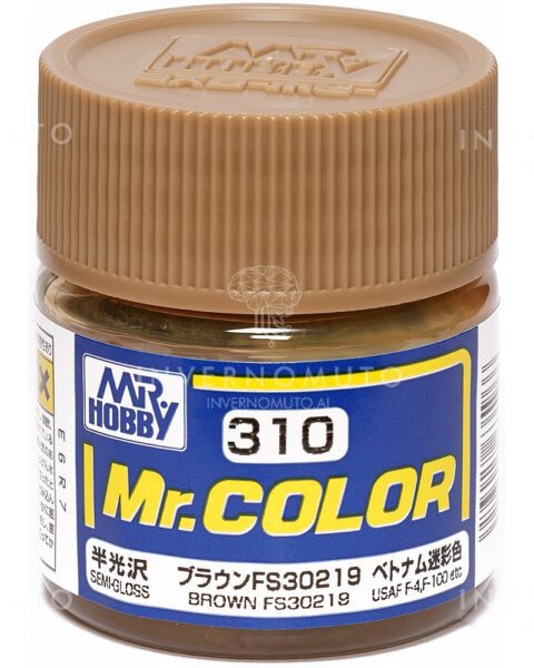 C-310 Gunze Lacquer smalto BROWN/MARRONE FS30219 | SEMILUCIDO | AIR US | 10ml colore modellismo