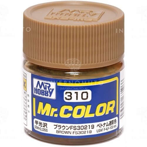 C-310 Gunze Lacquer smalto BROWN/MARRONE FS30219 | SEMILUCIDO | AIR US | 10ml colore modellismo