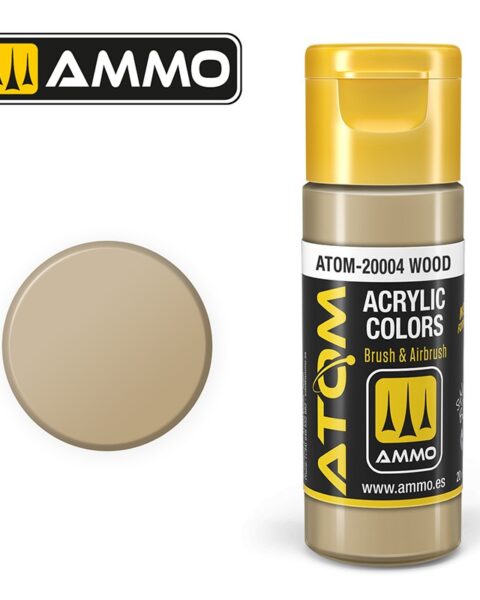 20004 – ATOM Wood – 20ml. Ammo Mig  Colore acrilico Modellismo