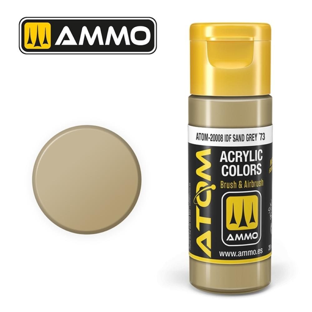 20008 – ATOM IDF Sand Grey ´73 – 20ml. Ammo Mig Colore acrilico Modellismo