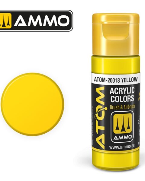 20018 – ATOM YELLOW GREEN – 20ml. Ammo Mig  Colore acrilico Modellismo