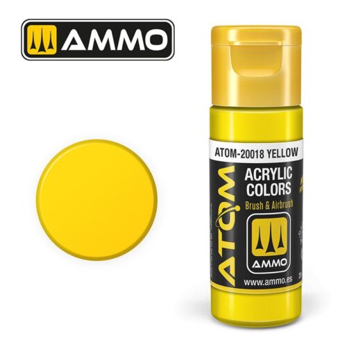20018 – ATOM YELLOW GREEN – 20ml. Ammo Mig  Colore acrilico Modellismo