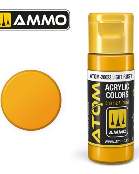 20023 – ATOM Light Rust – 20ml. Ammo Mig  Colore acrilico Modellismo