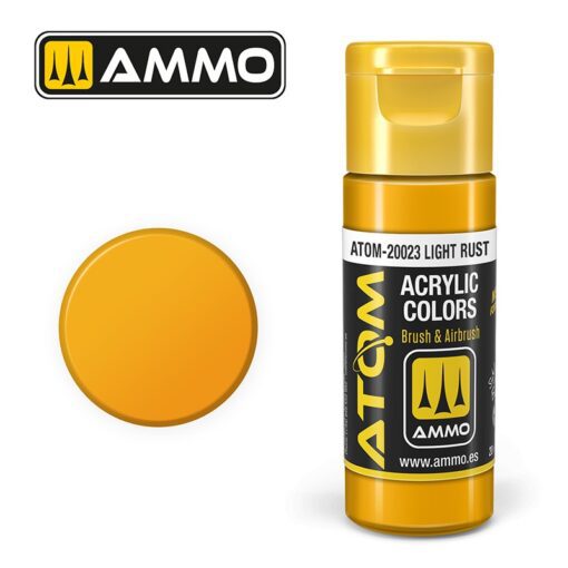 20023 – ATOM Light Rust – 20ml. Ammo Mig  Colore acrilico Modellismo