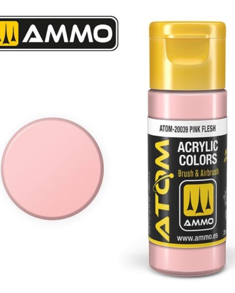 20039 – ATOM Pink Flesh – 20ml. Ammo Mig  Colore acrilico Modellismo