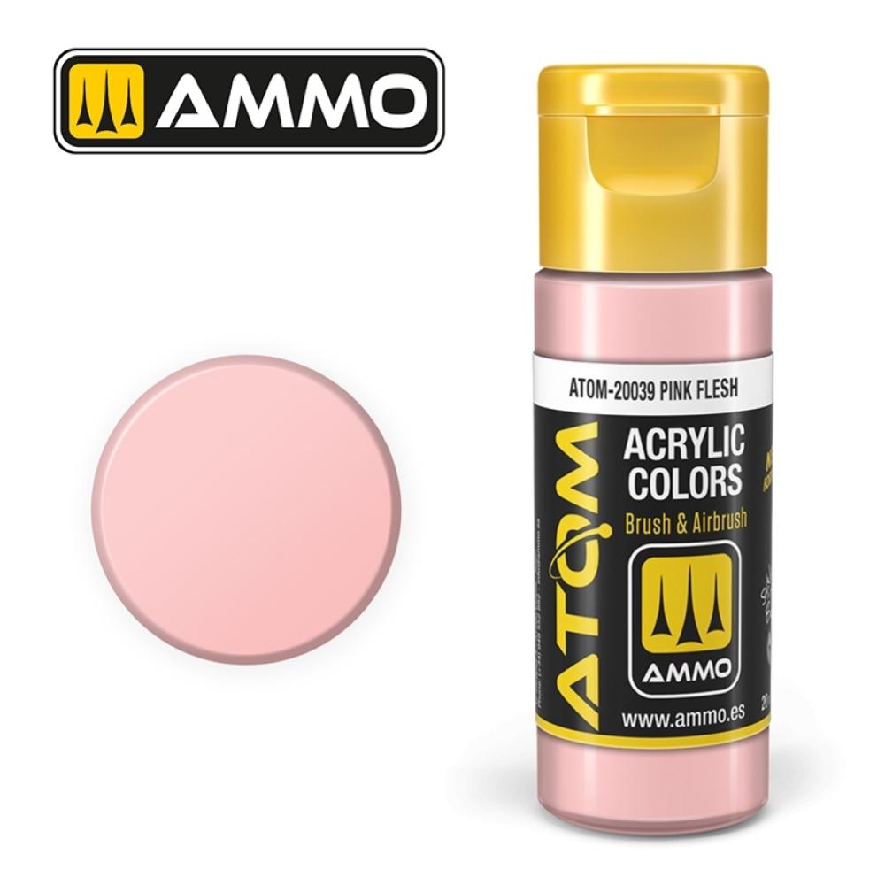 20039 – ATOM Pink Flesh – 20ml. Ammo Mig Colore acrilico Modellismo