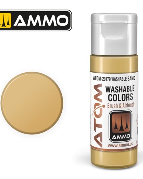 20179 – ATOM WASHABLE  Sand– 20ml. Ammo Mig  Colore acrilico Modellismo