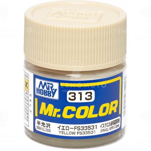 C-313 Gunze Lacquer smalto YELLOW/GIALLO FS33531 | SEMILUCIDO | AIR ISRAELE | 10ml colore modellismo