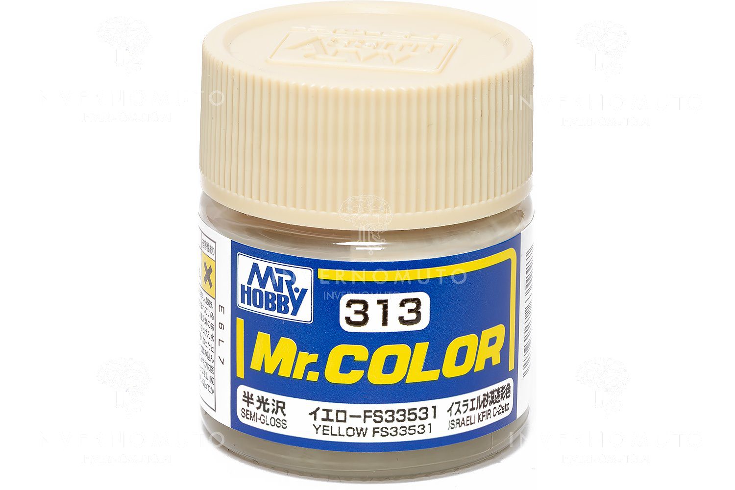 C-313 Gunze Lacquer smalto YELLOW/GIALLO FS33531 | SEMILUCIDO | AIR ISRAELE | 10ml colore modellismo