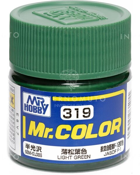 C-319 Gunze Lacquer smalto LIGHT GREEN/VERDE CHIARO | SEMILUCIDO | AIR JAP | 10ml colore modellismo