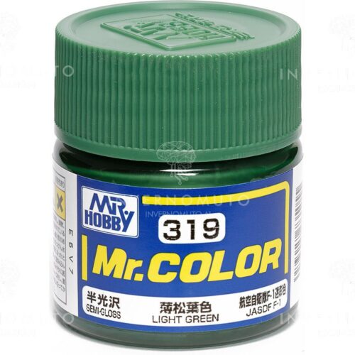 C-319 Gunze Lacquer smalto LIGHT GREEN/VERDE CHIARO | SEMILUCIDO | AIR JAP | 10ml colore modellismo