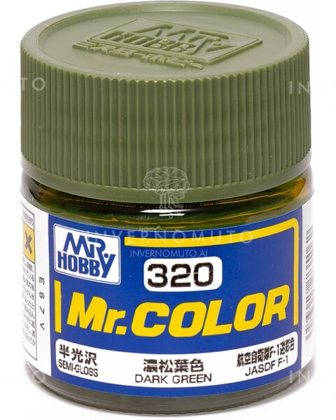 C-320 Gunze Lacquer smalto DARK GREEN/VERDE SCURO | SEMILUCIDO | AIR JAP | 10ml colore modellismo