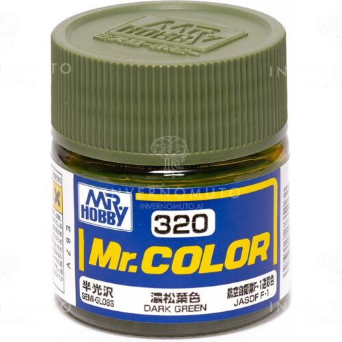 C-320 Gunze Lacquer smalto DARK GREEN/VERDE SCURO | SEMILUCIDO | AIR JAP | 10ml colore modellismo