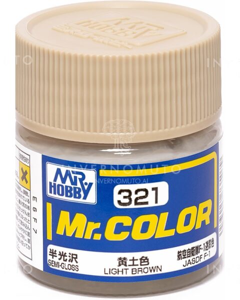 C-321 Gunze Lacquer smalto LIGHT BROWN/MARRONE CHIARO | SEMILUCIDO | AIR JAP | 10ml colore modellismo