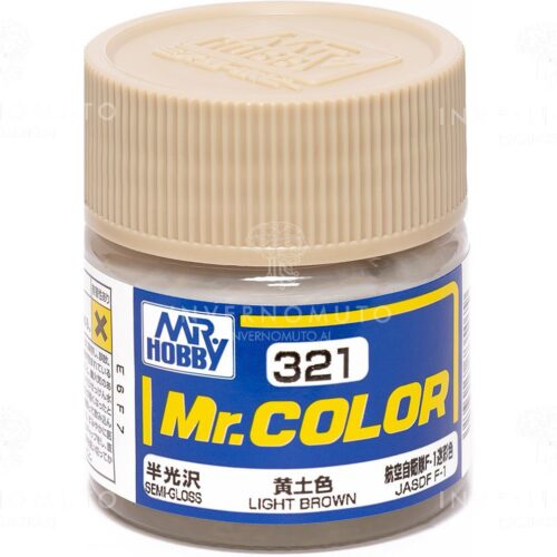 C-321 Gunze Lacquer smalto LIGHT BROWN/MARRONE CHIARO | SEMILUCIDO | AIR JAP | 10ml colore modellismo