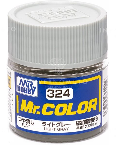 C-324 Gunze Lacquer smalto LIGHT GRAY/GRIGIO CHIARO | OPACO | AIR JAP | 10ml colore modellismo