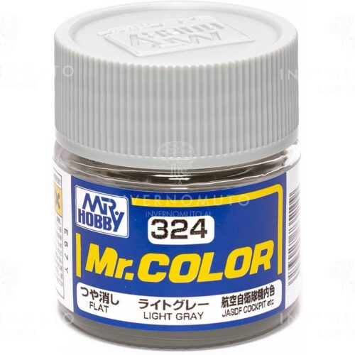 C-324 Gunze Lacquer smalto LIGHT GRAY/GRIGIO CHIARO | OPACO | AIR JAP | 10ml colore modellismo