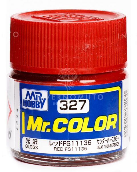C-327 Gunze Lacquer smalto RED FS11136 | LUCIDO | PRIMARIO | 10ml colore modellismo