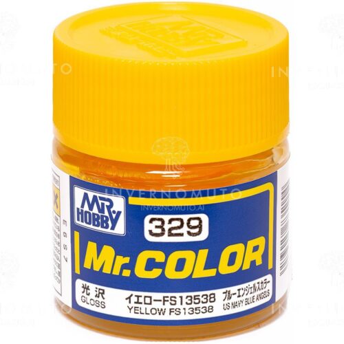 C-329 Gunze Lacquer smalto YELLOW/GIALLO FS13538 | LUCIDO | AIR US | 10ml colore modellismo
