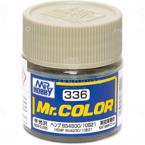 C-336 Gunze Lacquer smalto HEMP/CANAPA BS4800/10B21 | SEMILUCIDO | AIR UK  | 10ml colore modellismo