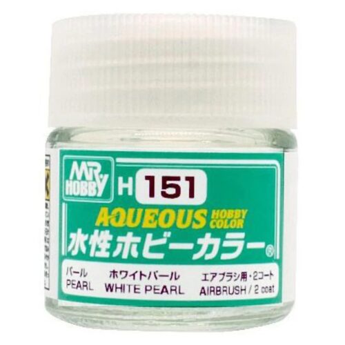 151 AQUEOUS WHITE PEARL 10ml Hobby Color Gunze Sangyo acrilico modellismo