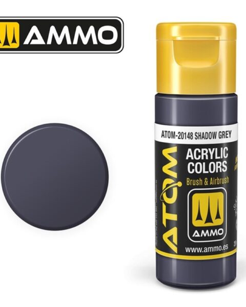 20148 – ATOM Shadow Grey – 20ml. Ammo Mig  Colore acrilico Modellismo