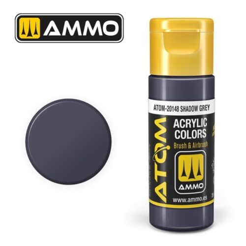 20148 – ATOM Shadow Grey – 20ml. Ammo Mig Colore acrilico Modellismo